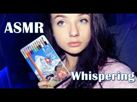 First ASMR Video Ever! (Whispering & Pencils and Paper Sounds)