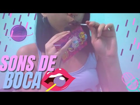 ASMR: SONS DE BOCA| MOUTH SOUNDS 👄 #asmrcaseiro #sonsdeboca #lollipop #mouthsounds