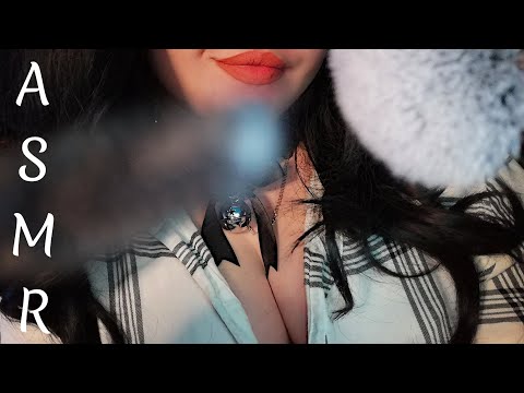 ASMR YOU WILL SLEEP *__*  - Mouth Sounds,  INAUDIBLE WHISPERING, Plucking Negative Energy, Tapping+