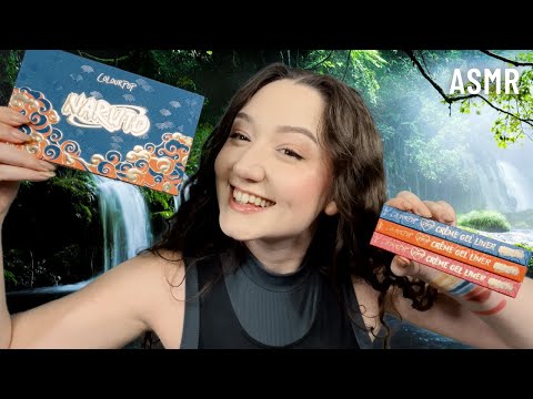 ASMR TRYING THE NEW NARUTO MAKEUP COLLECTION!!