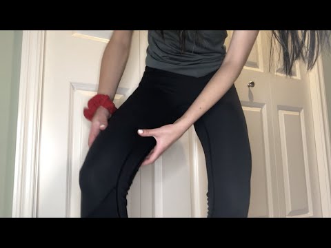 ASMR - LEGGING SCRATCHING AND RUBBING + take part in my 1k special
