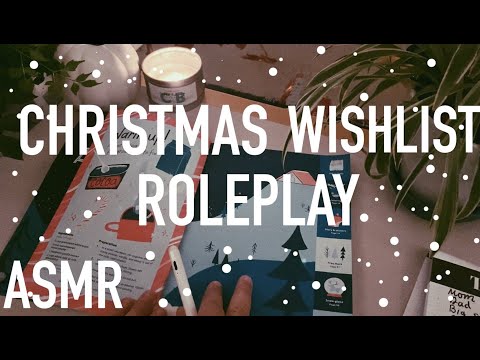Christmas Wishlist Role play ASMR |  Whispering, affirmations, writing, tracing, lo-Fi rambles