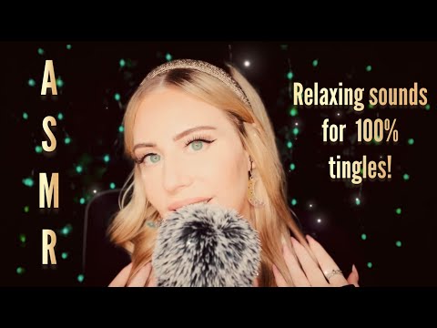ASMR ✨ Relaxing sounds for 100% tingles ✨ (tapping, foam mic, water sounds & more) #asmrtingles