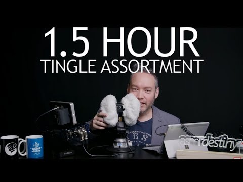 1.5 Hour ASMR Tingle Assortment Livestream - Whispering, Ear Ocean, Tapping, Otoscope & MORE!