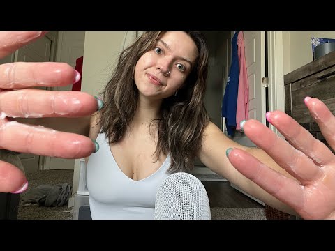 ASMR| Lotion Massage + Lotion Sounds! Tapping on the Lotion Bottle