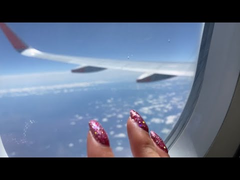1 minute ASMR in an airplane