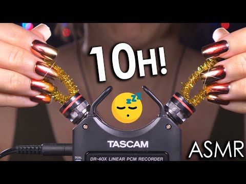 [10 Hours TASCAM ASMR] 😴 Deep Ear Attention to Fall Asleep (No Talking) Amazing Crackling Sounds