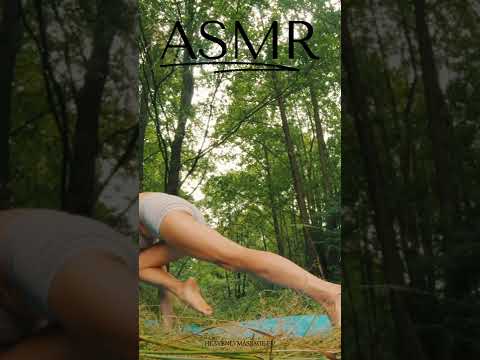 ASMR Yoga workout Outdoor with ASMR taping sound for better sleep.