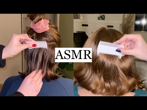ASMR | Compilation - Lice Check, Hair Brushing, Sectioning, Spraying, Hair Play (no talking)