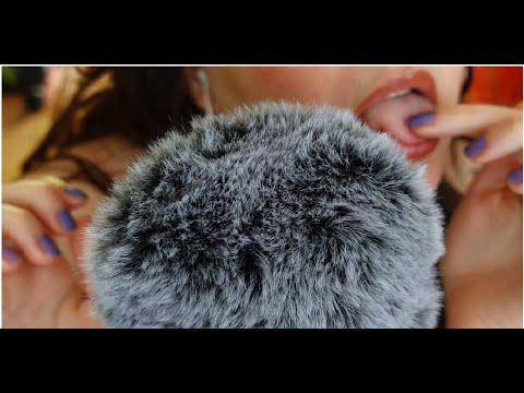 asmr close up spit painting and mouth sounds for sleep