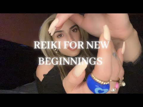 Reiki ASMR | New beginnings & Reiki symbols | plucking, hand movements, tingles, soft voice