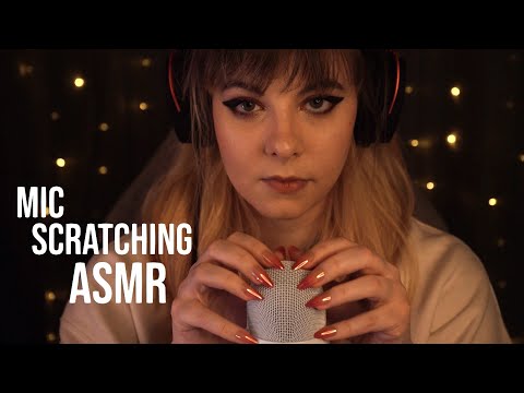 ASMR | slow blue yeti scratching & mic blowing - white noise, no talking