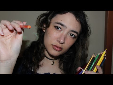 ASMR ✏️ Drawing on Your Face (Up Close)