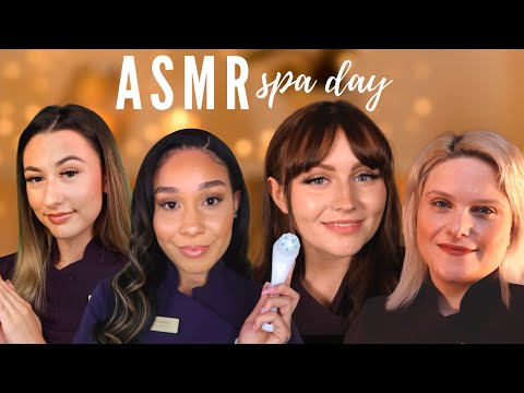 ASMR Relaxing Spa Day Roleplay ✨🌱(Facial, Neck/Shoulder Massage & Foot Treatment)