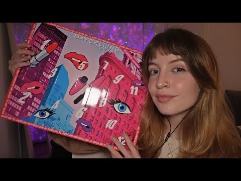 ASMR Opening Maybelline makeup calendar