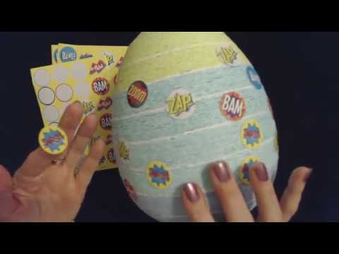 ASMR | Placing Stickers On An Easter Egg (Whisper / Sticker & Paper Sounds)