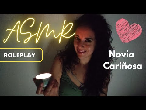 ASMR | Roleplay - NOVIA CARIÑOSA te espera a la luz de las velas... | ASMR en español