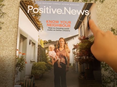 ASMR Flipping Through Positive News Magazine (Whispered & Soft Spoken Reading)