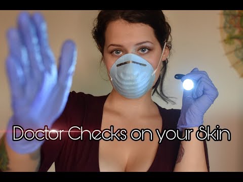 ASMR Doctor Clover Looks at your Skin - Up close analysis