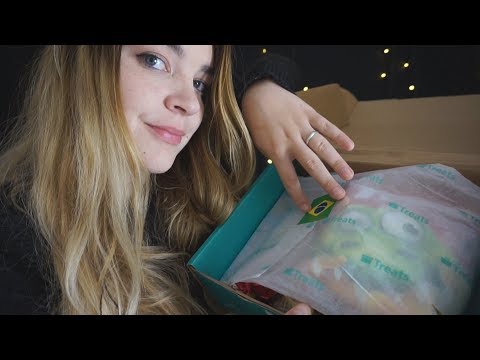 🇧🇷 ASMR Eating Candy from Brazil with Trytreats! Mouth sounds, crinkling, soft spoken [Binaural]