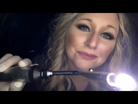 ASMR Cranial Exam Roleplay | Pen Light | Whispering | Up Close Personal Attention