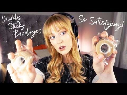 Who Knew Ace Bandages Could Be SO Satisfying! ASMR Crinkly and Sticky Sounds