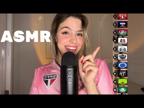 ASMR FAZENDO MEU TOP 10 DE TIMES DO BRASIL MAS O FILTRO QUEM ESCOLHE 🤨