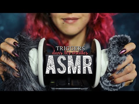 ASMR Français  ~ Triggers dans tes oreilles [Caresses, mousse, tapping]