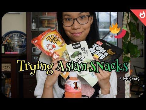 ASMR: Tasting Weird Asian Snacks from China & Thailand! 🌶️🔥| Whispers + Ear-to-Ear Sounds