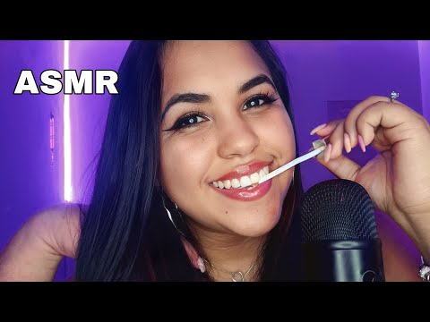 ASMR COMENDO GLOSS 💦 l Mouth sounds and wet sounds