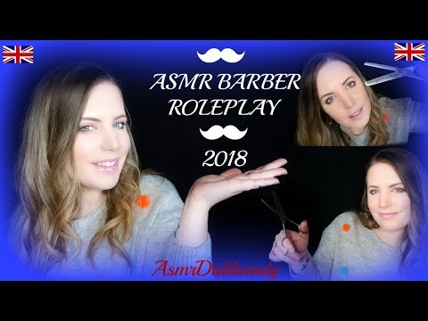 Asmr Barber Roleplay 2018 [ENGLISH] Men Shave and Hair Cutting