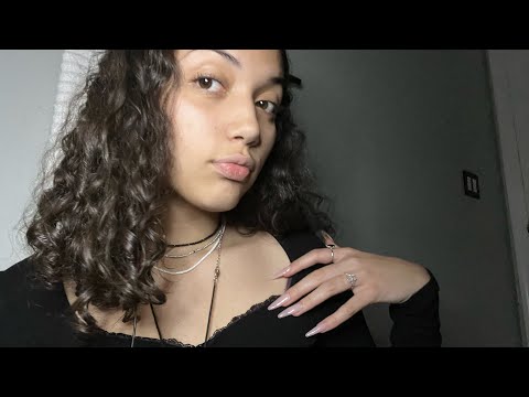 ASMR- fabric and skin scratching, hair play, and & nail tapping