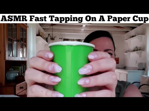 ASMR Fast Tapping On A Paper Cup