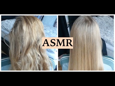 ASMR Hair Straightening Using DAFNI's Cordless Straightening Brush (Brushing Sounds To Relax) *Ad