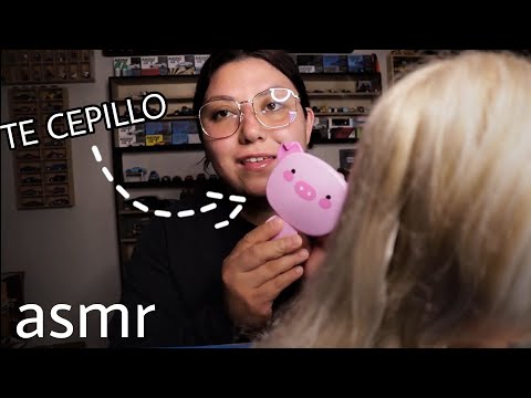 ASMR DUERME mientras  te CEPILLO Y Planchó el Cabello *roleplay - Maria Ruiz