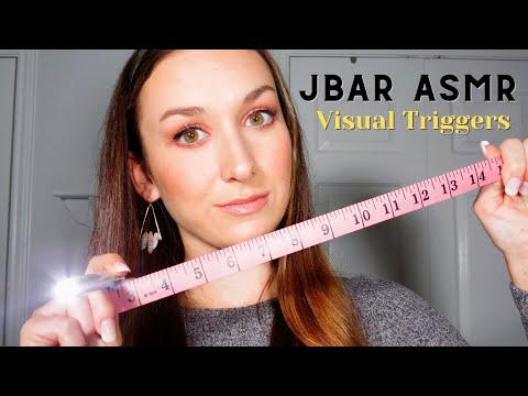 ASMR Visual Triggers for Deep Sleep 💤  | slow hand movements | face measuring | light triggers