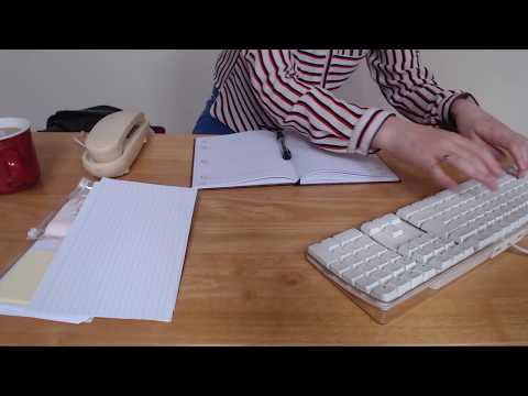 ASMR Office Roleplay Typing Printing Writing Whispering Intoxicating Sounds Sleep Help Relaxation