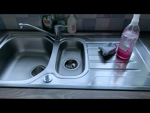 ASMR Cleaning No Talking - Cleaning mirror, windows and stainless steel
