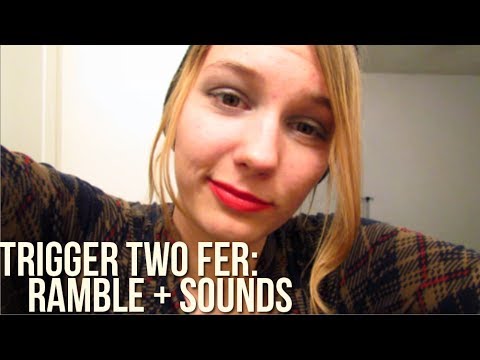 [BINAURAL ASMR] Trigger Twofer: Ramble + Sounds (crinkling, styrofoam, soft scraping)
