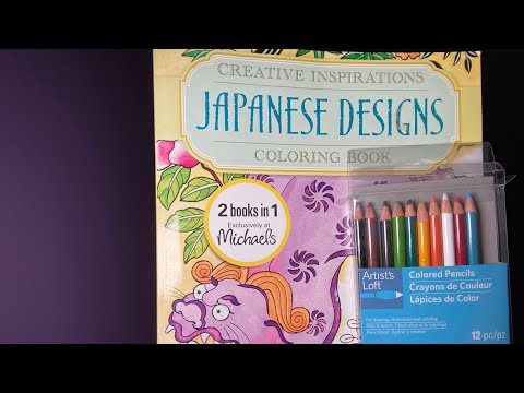 ASMR| Relaxing Coloring Book Sounds with Colored pencils 🎨🖍