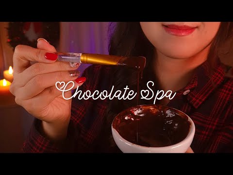 ASMR Dreamy Chocolate Spa Before Bed 🍫 W/ Layered Sounds (No Talking)
