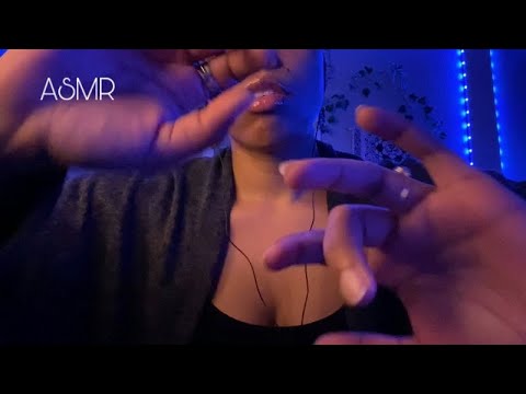 ASMR relaxing hand movements + soft whispers