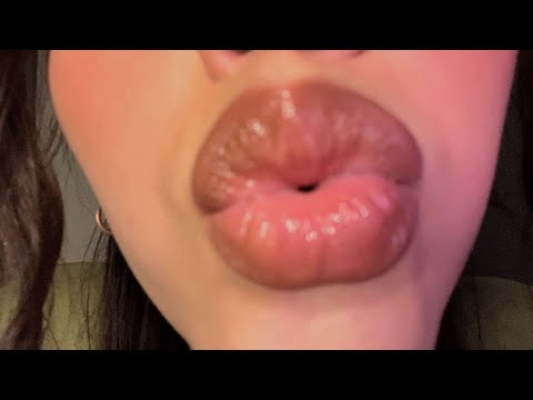 ASMR- chaotic kisses and upclose breathy whispers for tingles😙