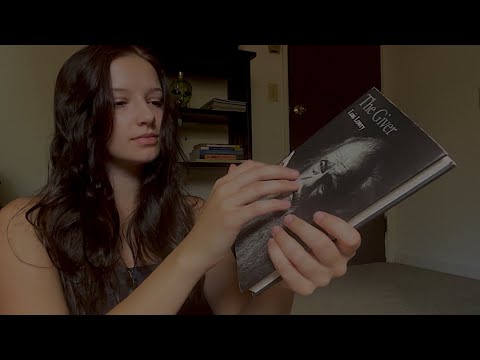Reading The Backs of Books ASMR | tapping, tracing, whispering, page turning