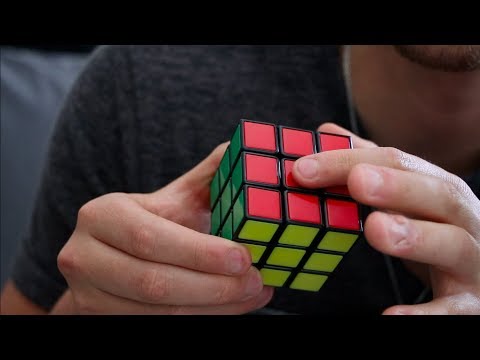 Solving A Rubik's Cube For ASMR - Walkthrough - Plastic Sounds - Male Voice