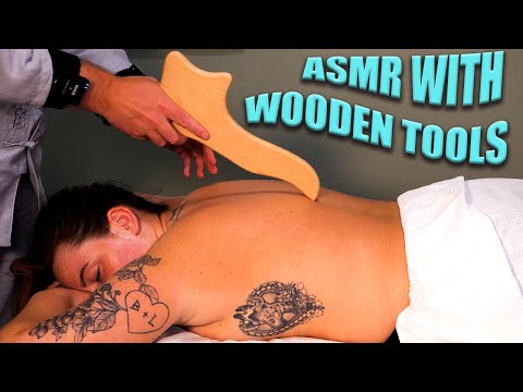 Real Person ASMR  Light Touch Back Tracing Treatment with Brushing [No Talking]