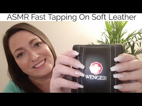 ASMR Fast Tapping On Soft Leather