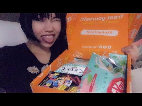 ASMR Eating Weird Japanese Candy from TokyoTreat