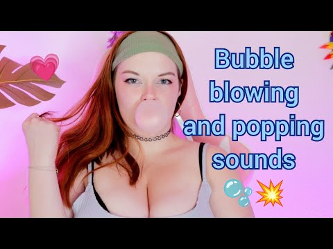 ASMR | Blowing HUGE Bubbles and Chewing Gum