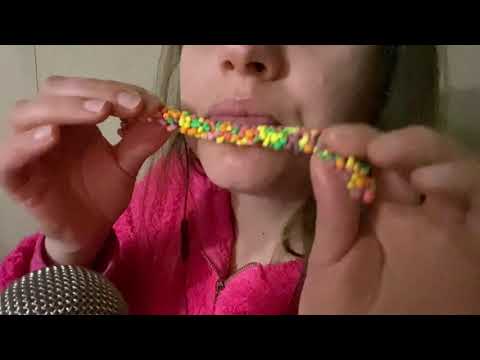 🍭lollipop & whip cream & crunchy candy | mouth sound ASMR